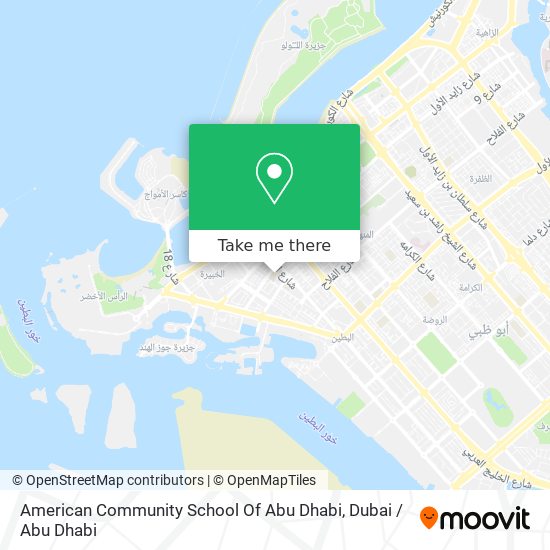 American Community School Of Abu Dhabi map