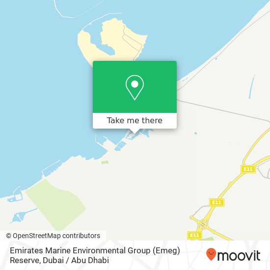Emirates Marine Environmental Group (Emeg) Reserve map