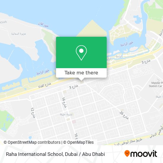 Raha International School map