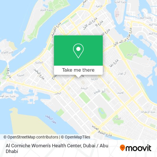Al Corniche Women's Health Center map