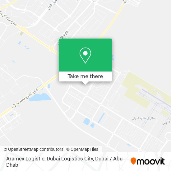 Aramex Logistic, Dubai Logistics City map