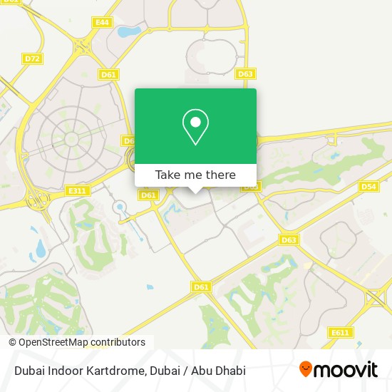 Dubai Indoor Kartdrome map