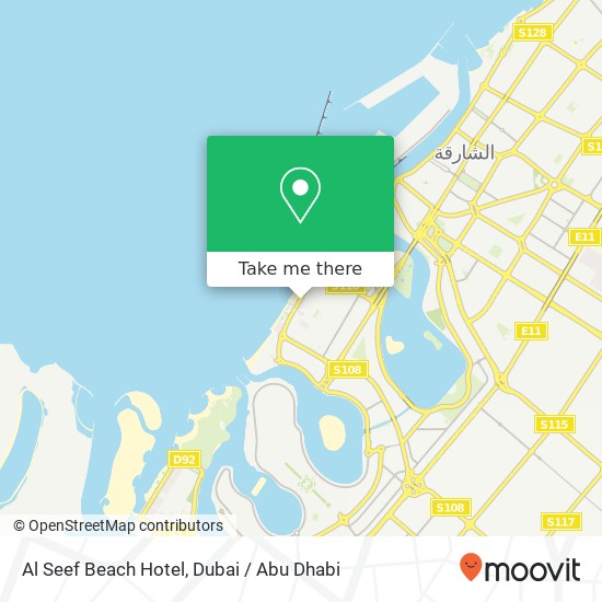 Al Seef Beach Hotel map