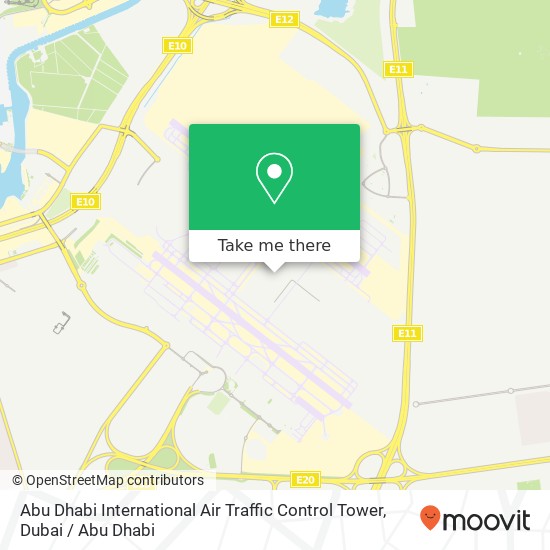 Abu Dhabi International Air Traffic Control Tower map