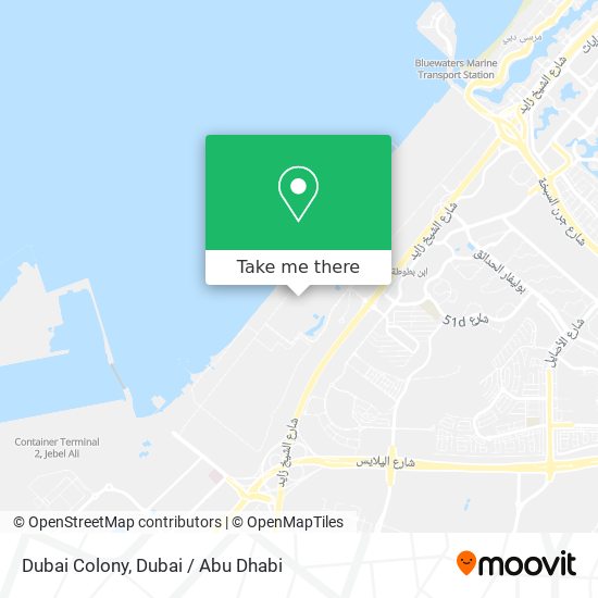 Dubai Colony map