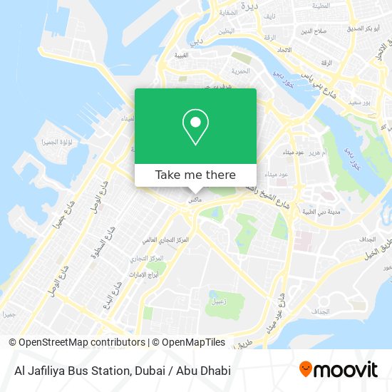 Al Jafiliya Bus Station map