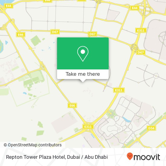 Repton Tower Plaza Hotel map