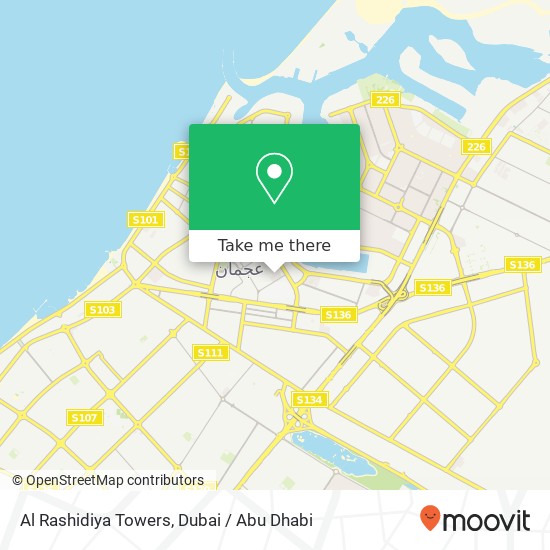 Al Rashidiya Towers map
