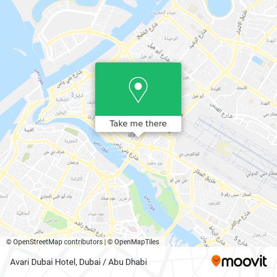 Avari Dubai Hotel map