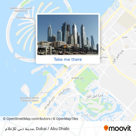مدينة دبي للإعلام map