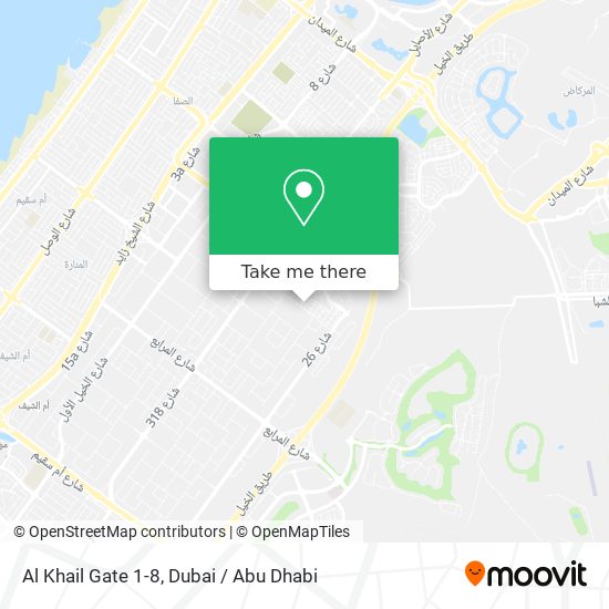 Al Khail Gate 1-8 map