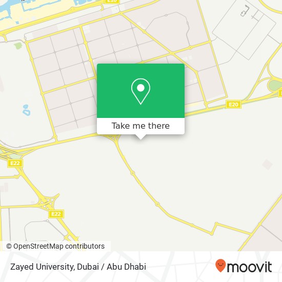 Zayed University map