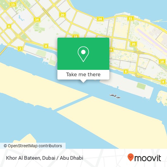 Khor Al Bateen map