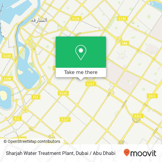 Sharjah Water Treatment Plant map