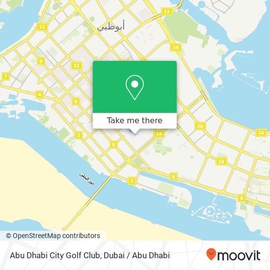 Abu Dhabi City Golf Club map