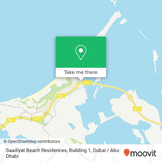 Saadiyat Beach Residences, Building 1 map