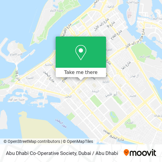 Abu Dhabi Co-Operative Society map