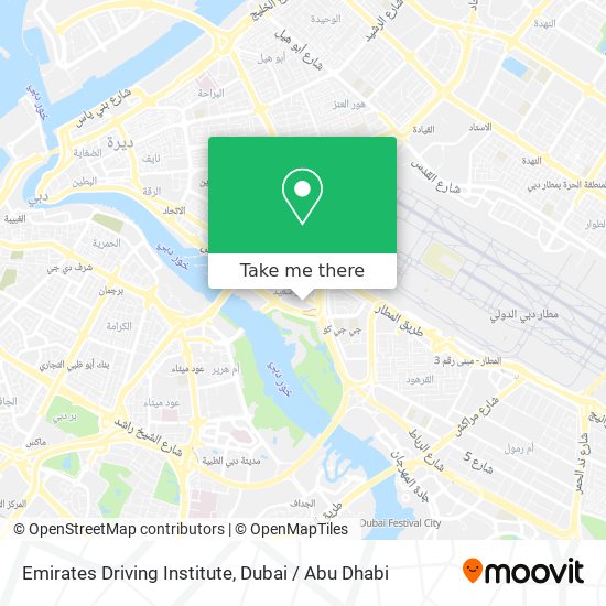 Emirates Driving Institute map