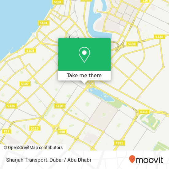 Sharjah Transport map