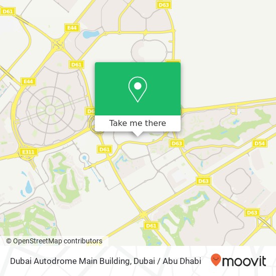 Dubai Autodrome Main Building map