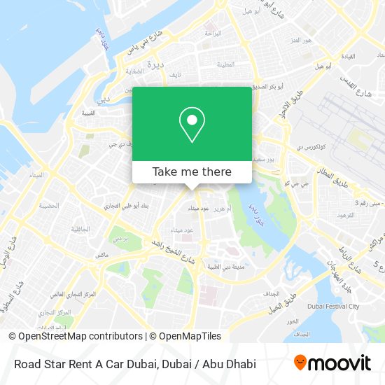 Road Star Rent A Car Dubai map