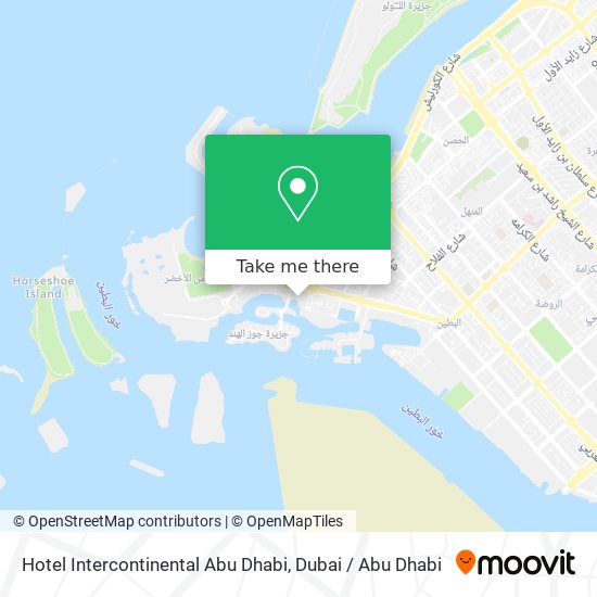 Hotel Intercontinental Abu Dhabi map