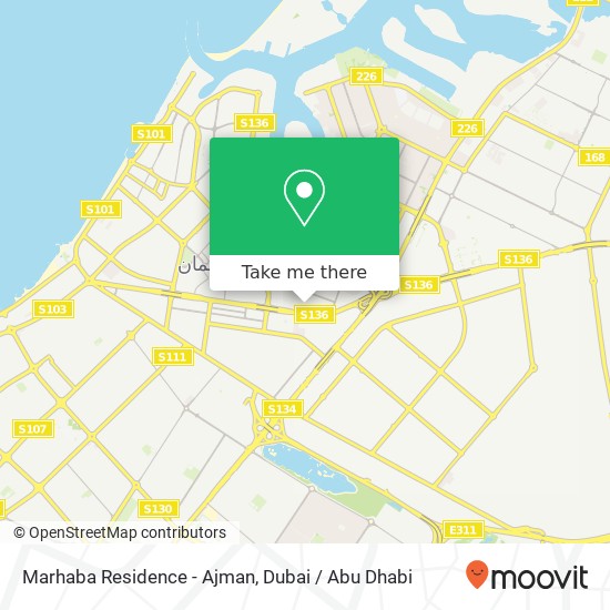 Marhaba Residence - Ajman map