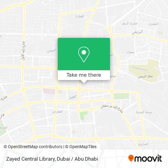 Zayed Central Library map