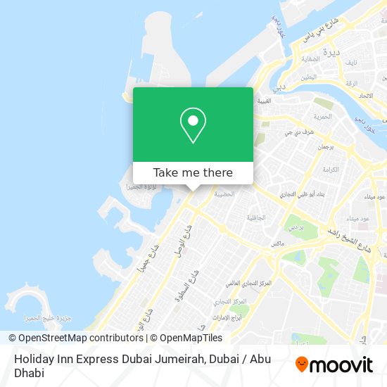 Holiday Inn Express Dubai Jumeirah map