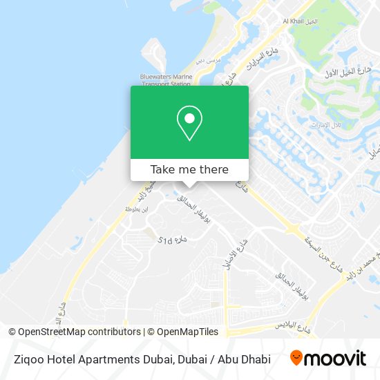 Ziqoo Hotel Apartments Dubai map