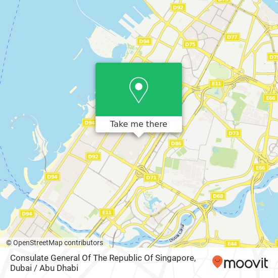 Consulate General Of The Republic Of Singapore map