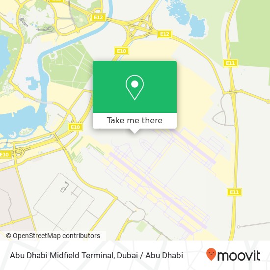 Abu Dhabi Midfield Terminal map