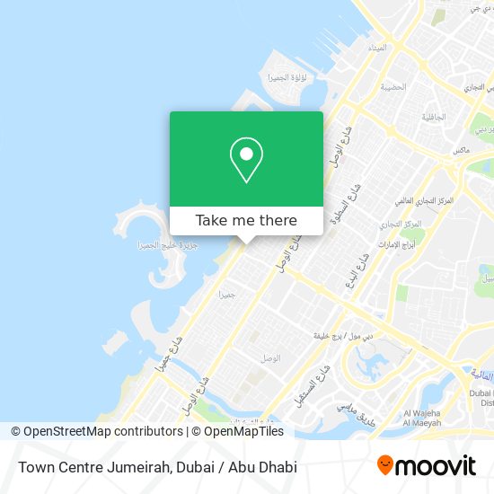 Town Centre Jumeirah map
