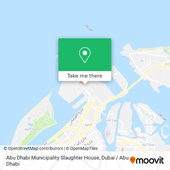Abu Dhabi Municipality Slaughter House map
