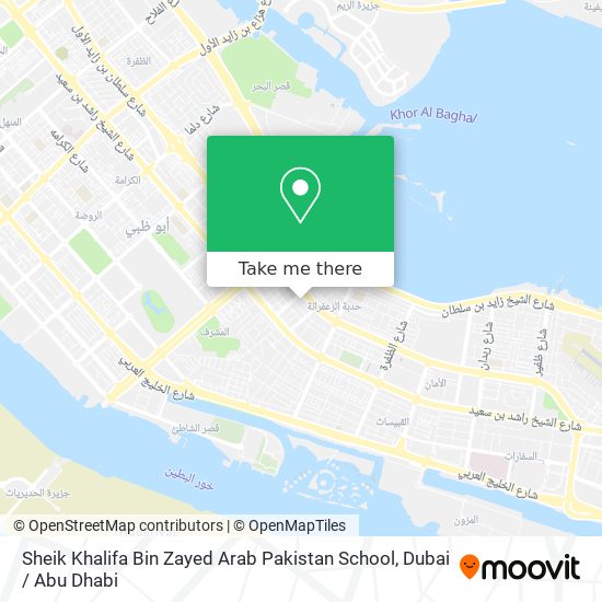 Sheik Khalifa Bin Zayed Arab Pakistan School map