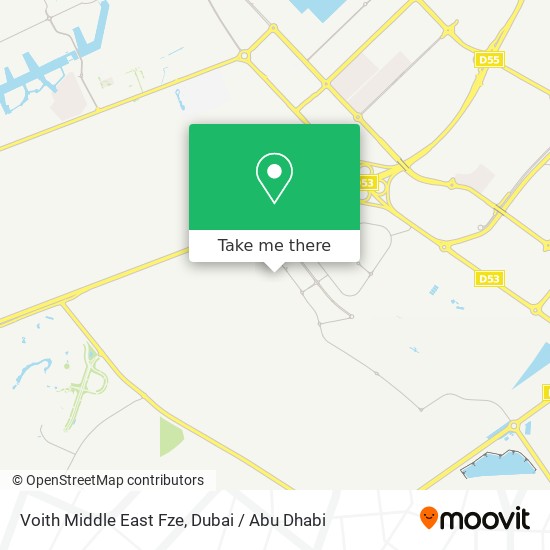 Voith Middle East Fze map