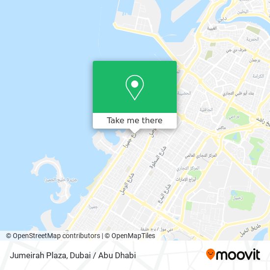 Jumeirah Plaza map