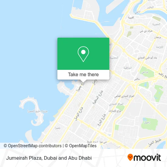 Jumeirah Plaza map