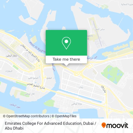 Emirates College For Advanced Education map