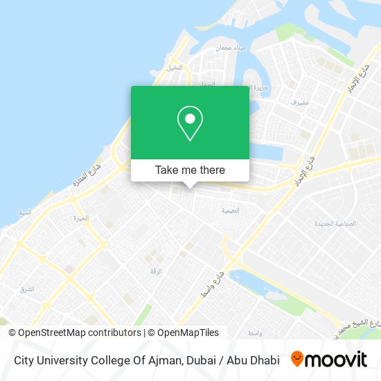 City University College Of Ajman map