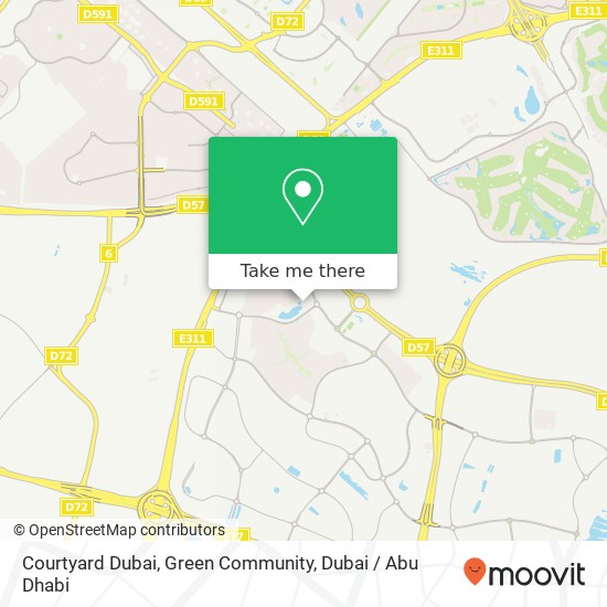 Courtyard Dubai, Green Community map