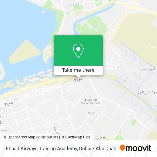 Etihad Airways Training Academy map