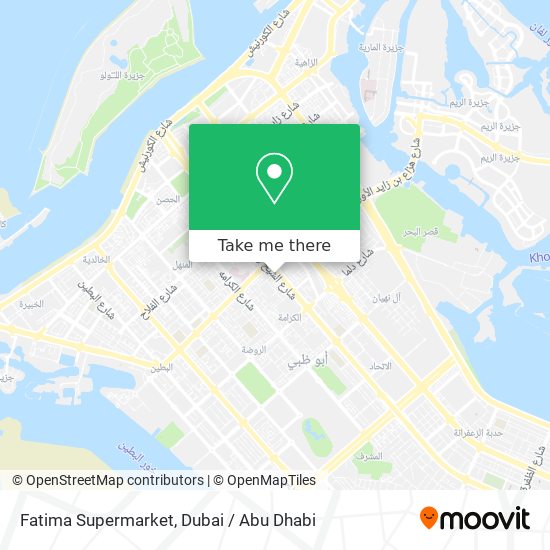 Fatima Supermarket map