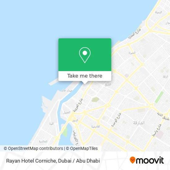 Rayan Hotel Corniche map