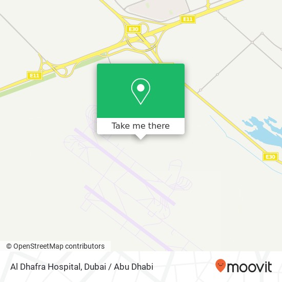 Al Dhafra Hospital map