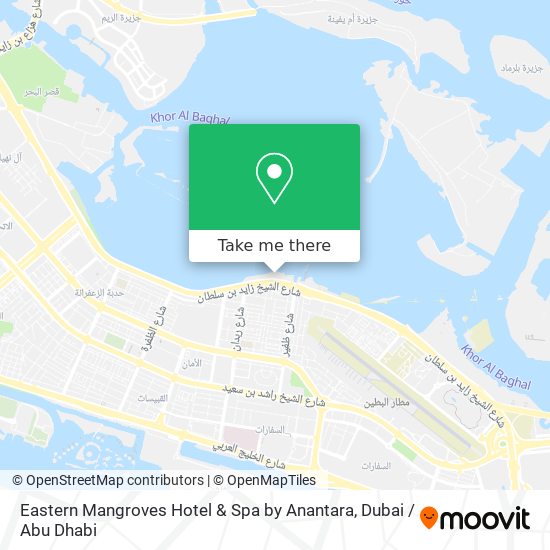 Eastern Mangroves Hotel & Spa by Anantara map