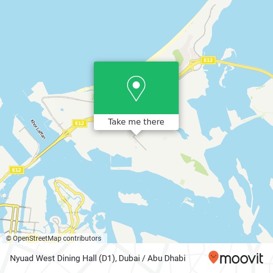 Nyuad West Dining Hall (D1) map
