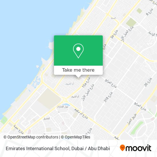 Emirates International School map