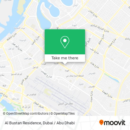 Al Bustan Residence map