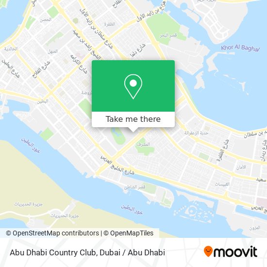 Abu Dhabi Country Club map